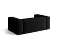 Canapea 2 locuri, Nuria-88, Micadoni Home, 170x110x72 cm, catifea, negru