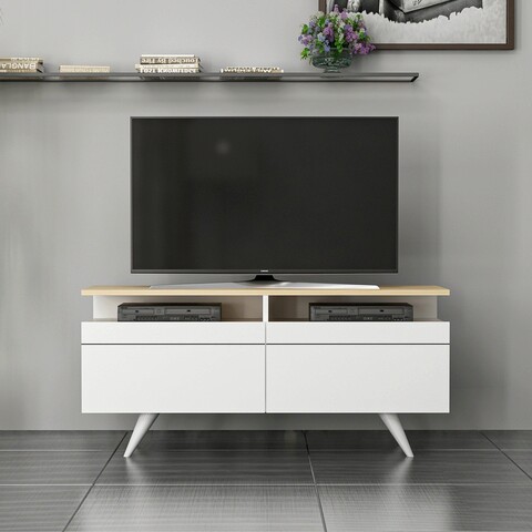 Comoda TV, Inarch, Berlin 120, Stejar / Alb Inarch