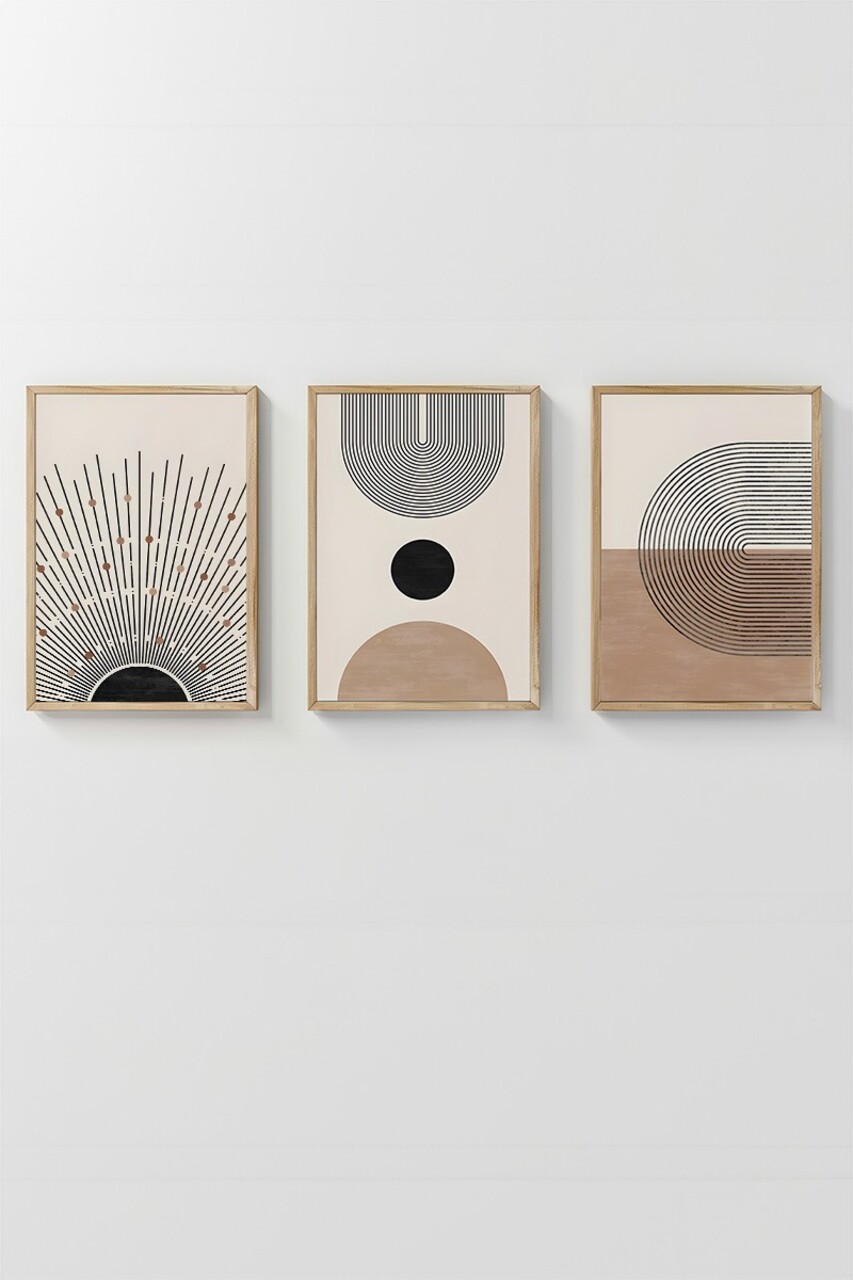 Set 3 tablouri decorative, 3Dartsohoset12, MDF, Multicolor - view 4