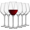 Set 6 pahare vin rosu, Krosno Splendour, sticla, 300 ml