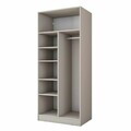 Dulap pentru haine, Hanah Home, BA308, 90x210x57.5 cm, Gresie