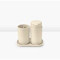 Set accesorii pentru baie 3 piese, Brabantia, Soft Beige, polipropilena, bej