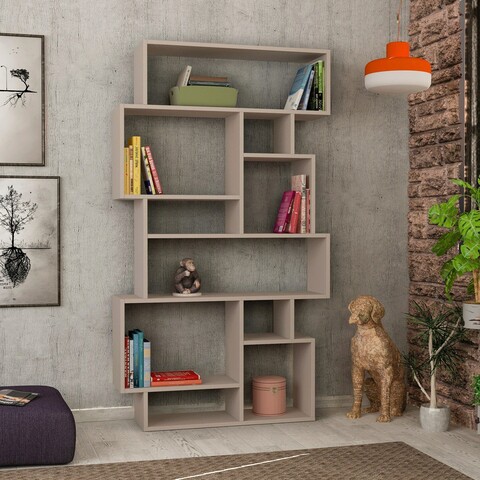Corp biblioteca, Decortie, Karmato, 96×168.5×25.5 cm, Mocha Decortie