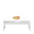 Masuta de cafea, Adore, Shp-645-Dd-1, 110x42x65 cm, PAL, Alb diamant