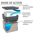 Dezumidificator, Wenko, Cube 1000 g, 16.5 x 15.7 x 16.5 cm, plastic, bej