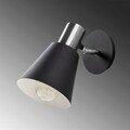 Aplica de perete, Opviq, 892OPV1296, Metal, Negru/Nichel