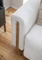 Canapea extensibila 3 locuri, ELTAP, SO-ARC-OA-03ROY, Arcadova, 244x97x97 cm, lemn/poliester, gri deschis/stejar