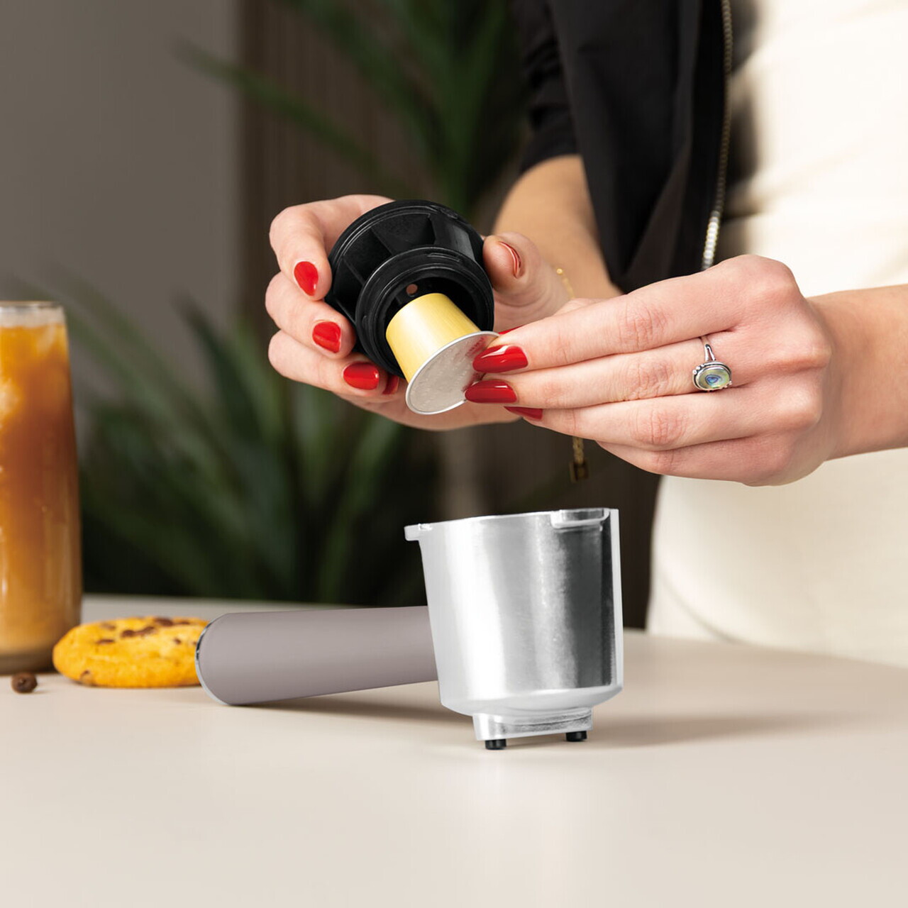 Espressor 3 in 1 Berlinger Haus, Taupe Nordic, 950W, 23x26.5x30.5 cm, inox, taupe mat/natur - view 9