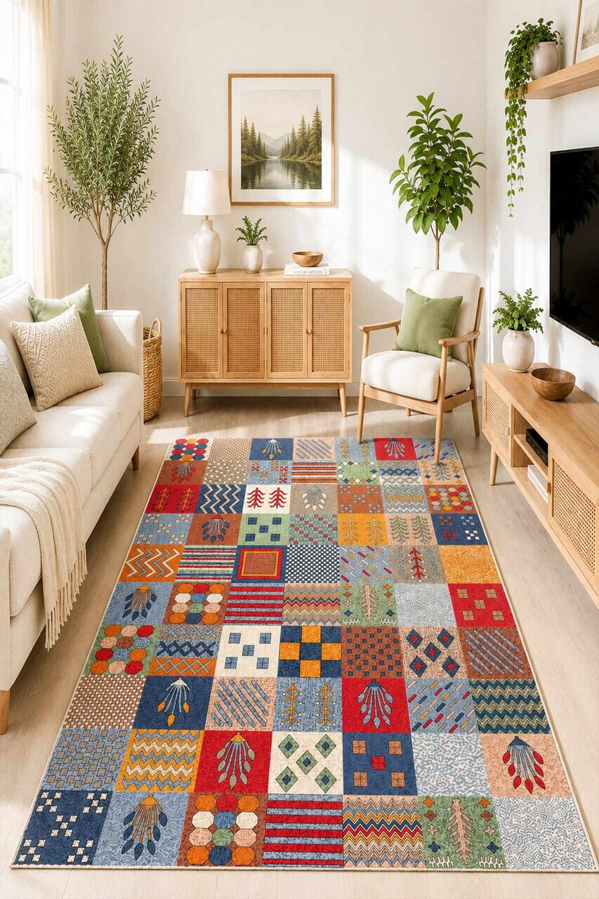 Covor, Tebul, 120x180 cm, Multicolor — imaginea 2