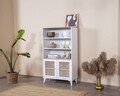 Corp biblioteca, Wolina, Goose, 90x158x41 cm, Corp: 100% MDF, Alb / Stejar