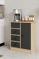 Dulap multifunctional, Hanah Home, Elmar, 66x82x34 cm, Stejar Sonomo / Antracit