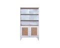 Corp biblioteca, Wolina, Mount, 90x158x41 cm, MDF , Alb / Stejar