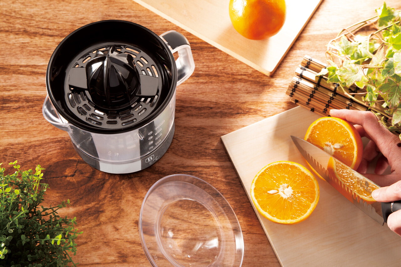 Storcator electric de citrice Berlinger Haus, Eternal, 40W, 700 ml, plastic/inox, argintiu/transparent - imagine 7