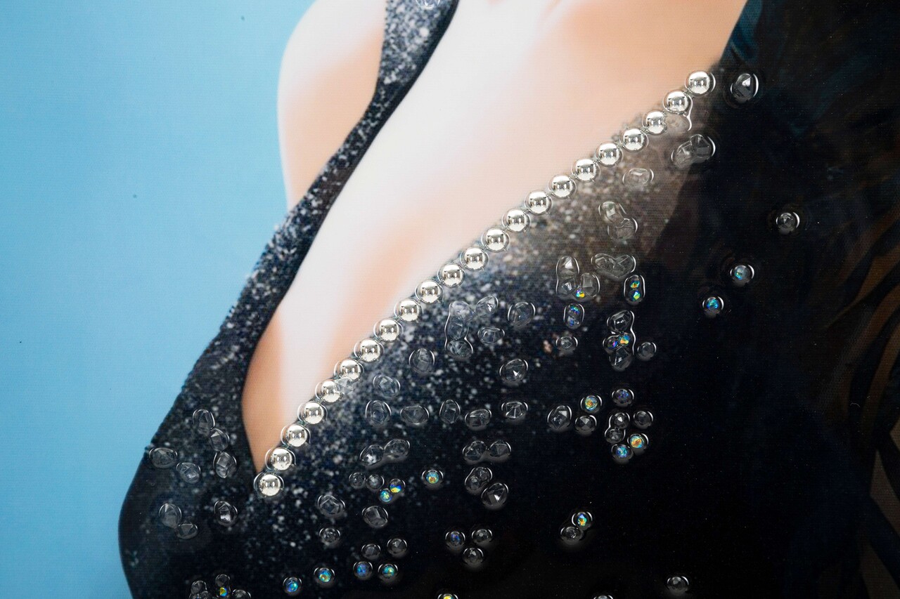 Tablou decorativ Dori -B Mauro Ferretti 62x92 cm lemn de pin/canvas pictat si lacuit multicolor