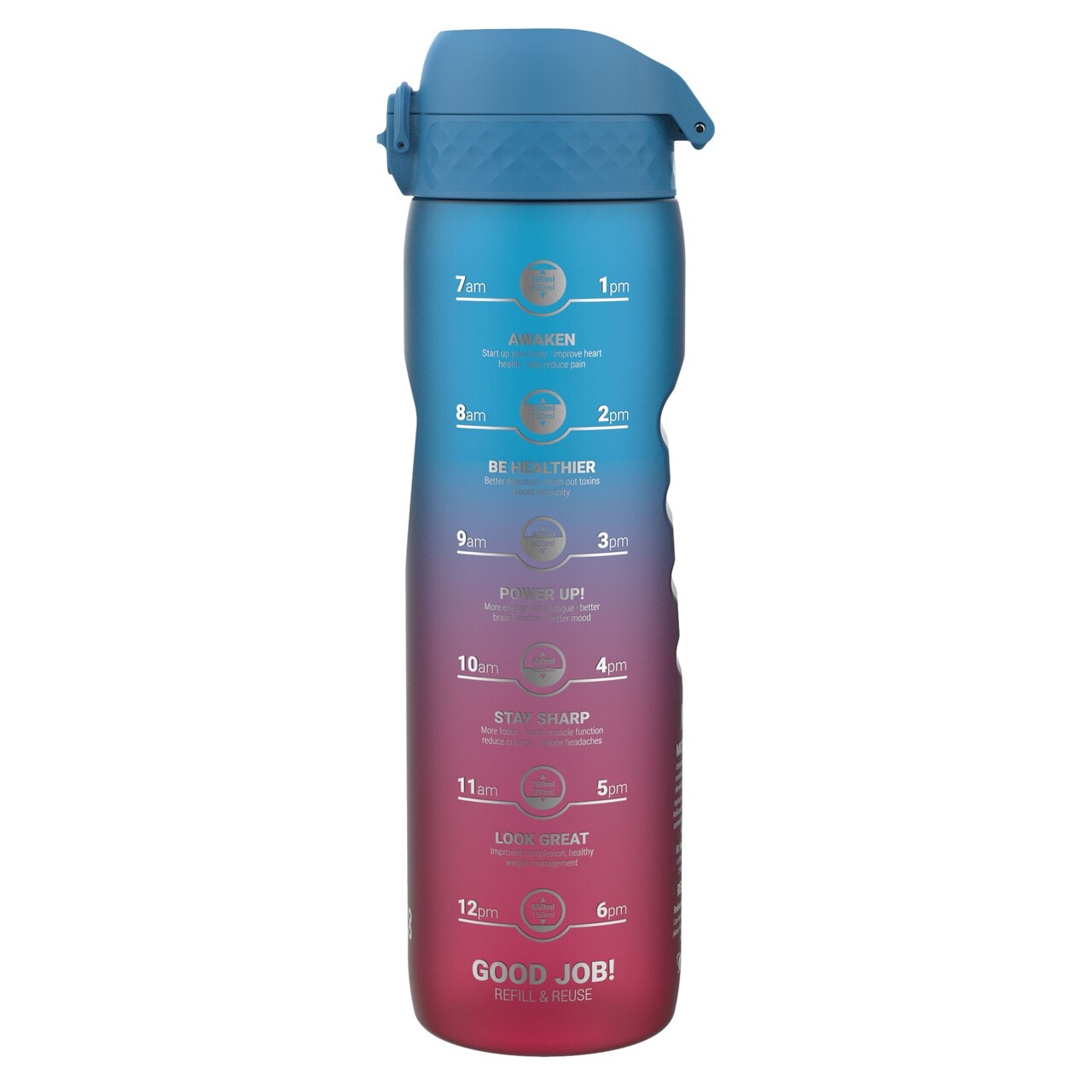 Sticla apa Times To Drink, recyclon, 1L, Blue&amp;Pink - Ion8 - view 4