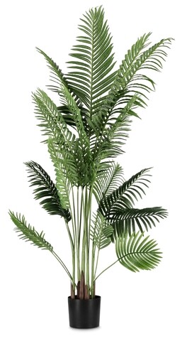 Planta artificiala in ghiveci Kenzia, Bizzotto, Ø 120 x 180 cm, 20 frunze, verde