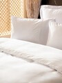 Lenjerie de pat dubla, Silky - White, Cotton Box, Lyocell/Bumbac