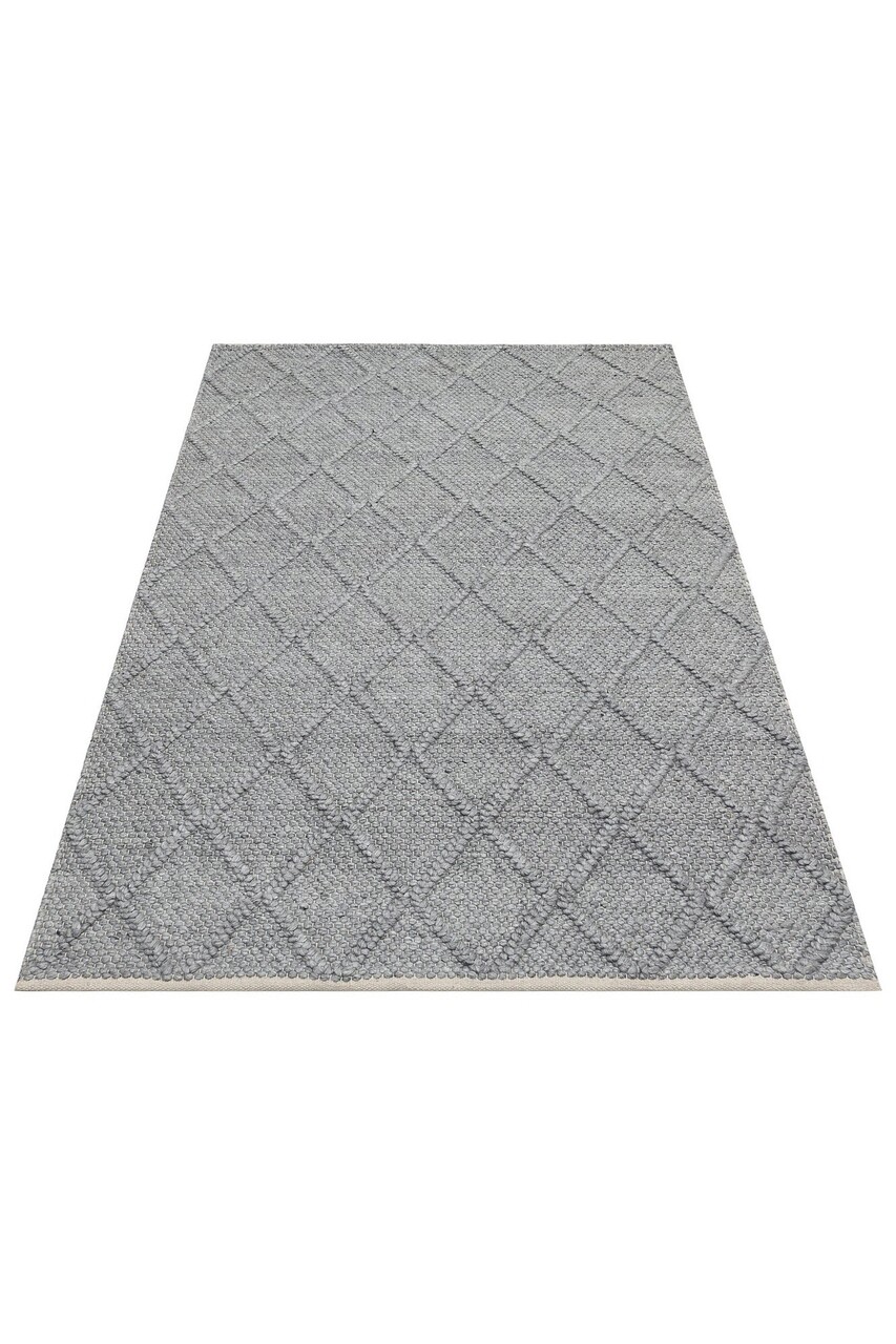 Covor, Diamond Grey, 170x240 cm, Lana, Gri