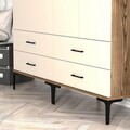 Dulap pentru haine, Hommy Craft, Kumsal TT, 160x47.5x201.4 cm, PAL, Maro/Crem