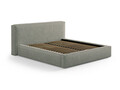 Tablie de pat 160 cm, Micadoni Home, Olivia-201, tesatura structurata chenille, verde moss melange