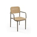 Set scaune 4 piese, Hanah Home, Aura, Cappuccino