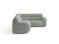 Coltar dreapta 5 locuri, Neo, Micadoni Home, 295x210x83 cm, tesatura Chenille Silencio, albastru muted