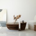 Set masute de cafea, Neostill, Podium Wood, Lemn masiv de pin, Maro