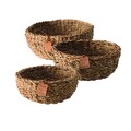 Set 3 cosuri Sophy Round, Boltze, 20-30 cm, iarba de mare, natural