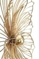 Decoratiune de perete Flower, Mauro Ferretti, 50 x 47 cm, fier, auriu