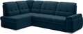 Coltar extensibil stanga 3 locuri ELTAP, LT-40NU, Sado, 272x192x95 cm, lemn/poliester, albastru inchis