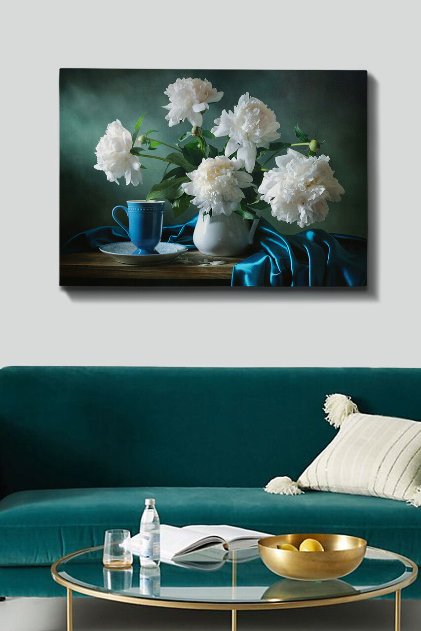 Tablou decorativ Kanvas Tablo (70 x 100) Cadru: 100% LEMN (grosime: 3 cm) Multicolor