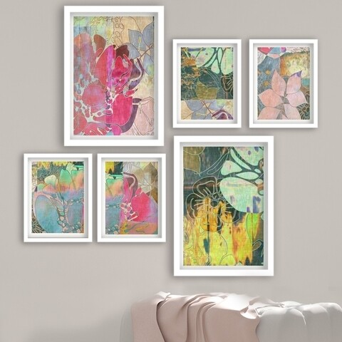 Set 6 tablouri decorative, SET_118, Lulu, 24×29 cm/24×44 cm, plastic Decoratiuni