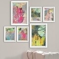 Set 6 tablouri decorative, SET_118, Lulu, 24x29 cm/24x44 cm, plastic