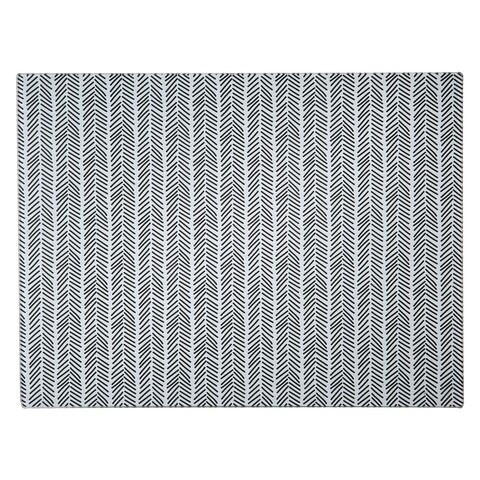 Suport pentru recipiente fierbinti mocrom, 40 x 30 x 1 cm, sticla, gri