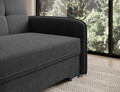 Canapea extensibila 1 loc, ELTAP, Laine, 102x109x84 cm, lemn/poliester, negru