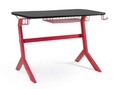 Birou Gaming, Bizzotto, 118 x 65 x 76 cm, otel/MDF, rosu/negru