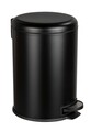Cos de gunoi cu pedala Leman, Wenko, 30.5x37.5x44 cm, otel/polipropilena, negru