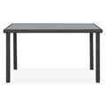 Set mobilier pentru gradina/terasa, Clary, 6 piese, otel/fibre sintetice, negru/gri