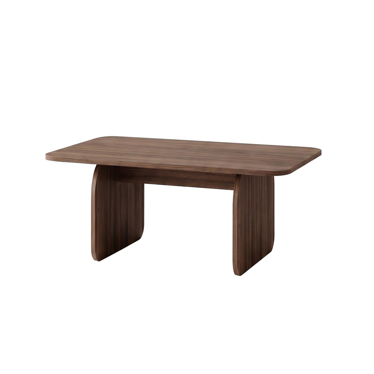 Masuta de cafea, Nordure, Pietra, 100x42x60 cm, Nuc Milano — imaginea 6