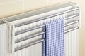 Uscator rufe pentru calorifer, Maximex, Space saving, 4.15 m capacitate de uscare, 58-108 x 20.5 x 18 cm, aluminiu/plastic, alb
