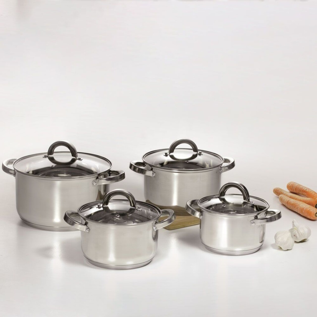Oala cu capac Berry, Ambition, 14 cm, 1.1 L, inox/sticla temperata - imagine 2