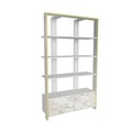 Corp biblioteca, Zena Home, Elena, 93.6x160x31.5 cm, PAL, Alb