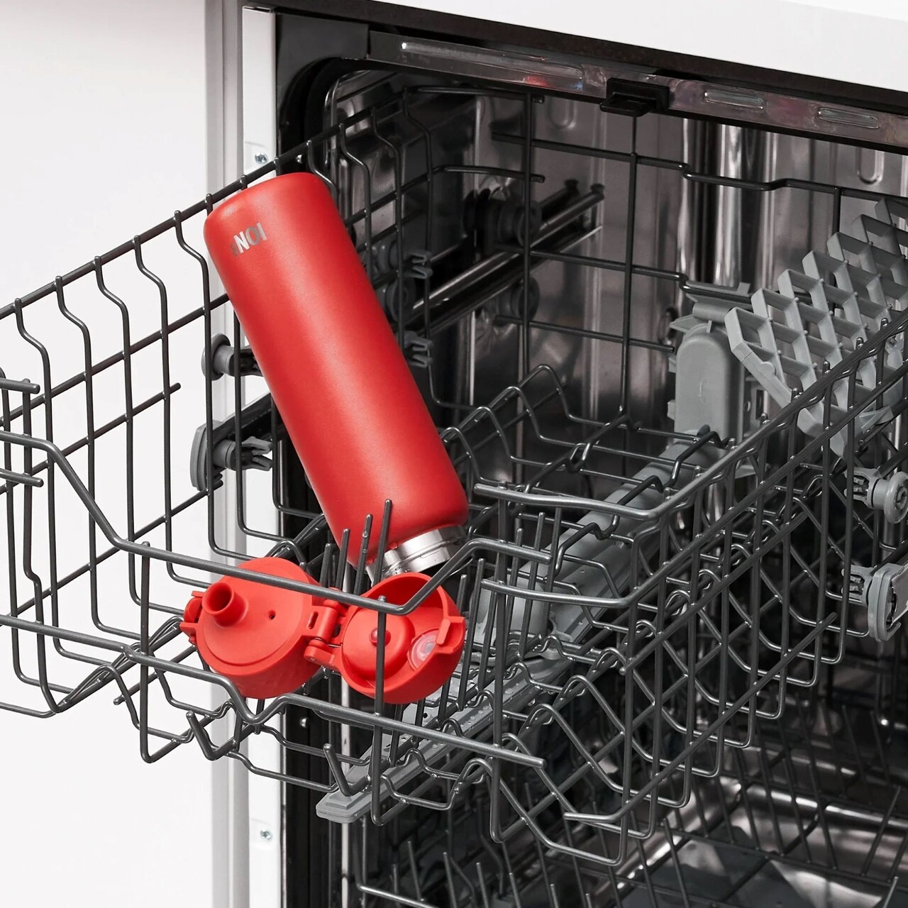 Sticla apa Slim, inox, 500ml, Red - Ion8 - imagine 9