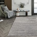 Covor Shaggy Canical, Decorino, 57x90 cm, polipropilena, gri