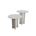 Set masuta de cafea, Rotexa, Leo (55 + 45), MDF , Alb