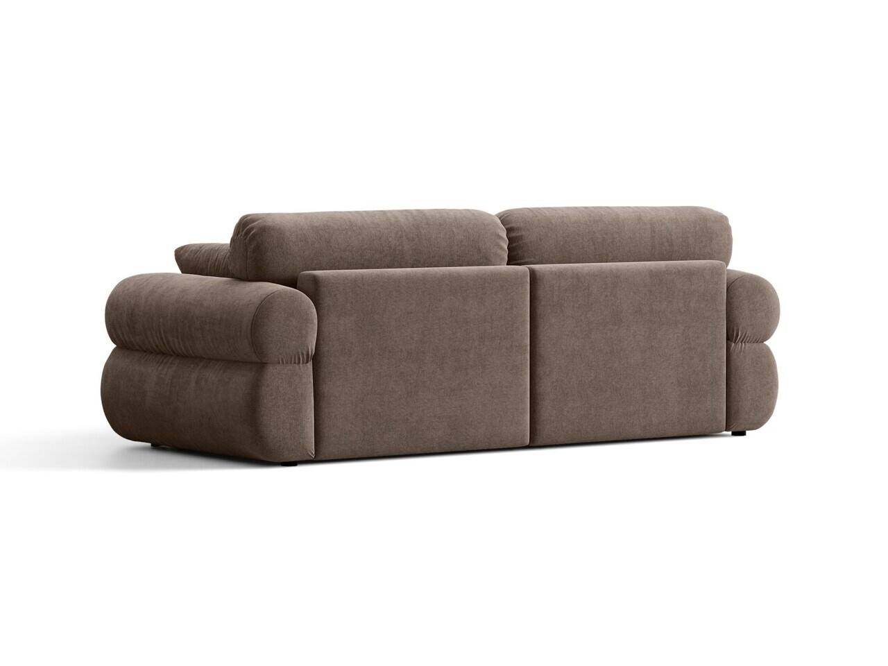Canapea 3 locuri, Ophelia, Micadoni Home, 217x100x84 cm, tesatura structurata, cappuccino — imaginea 4