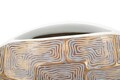 Vaza Eclips, Mauro Ferretti, 48x13x44.5 cm, polirasina, auriu/alb
