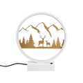 Lampa de masa, Shadow, 526SHD1139, Metal, Alb/Auriu