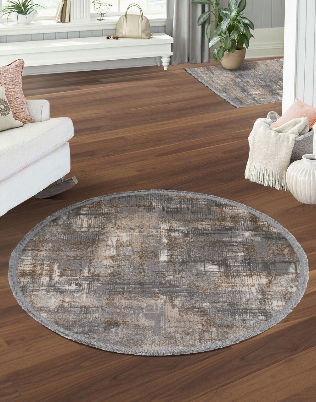 Covor (120 cm) Notta 1107 Gri / Bej