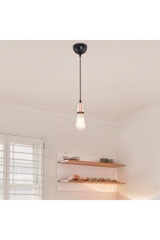 Lustra siyah/bakir, asz.1471, squid lighting, 10x48 cm, 60w, negru/cupru
